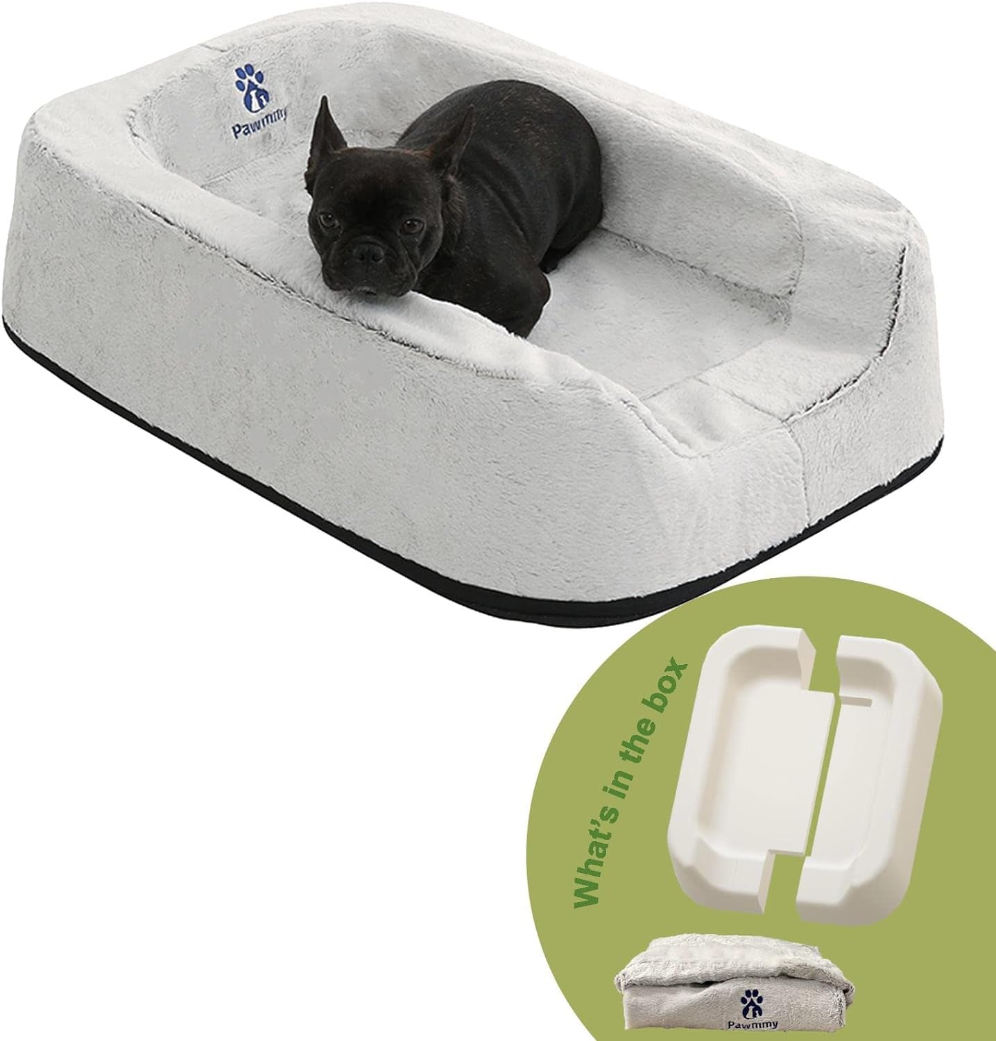 Customizable Orthopedic Dog Bed with Waterproof Cover and Supportive Bolsters for All Breeds